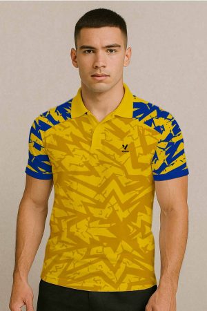 FIRE YELLOW CRICKET JERSEY