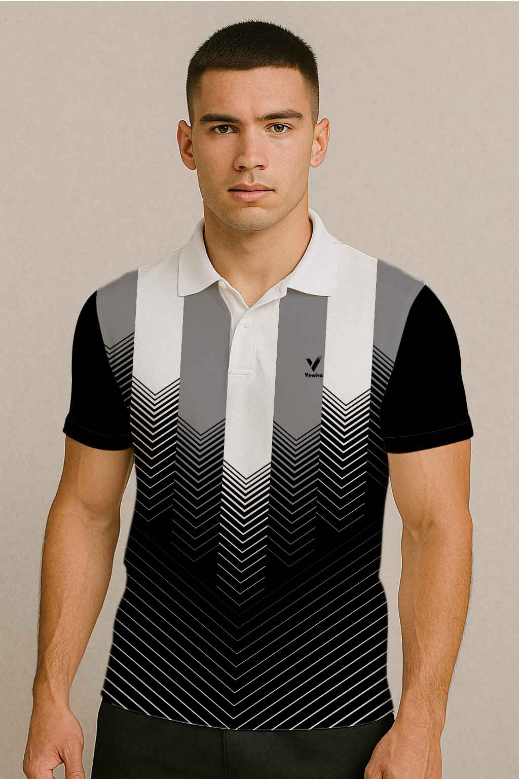 GEOMETRIC PILLARS CRICKET JERSEY
