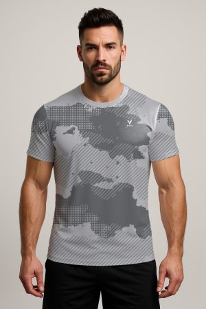 SPLATTER CAMOUFLAGE GYM JERSEY
