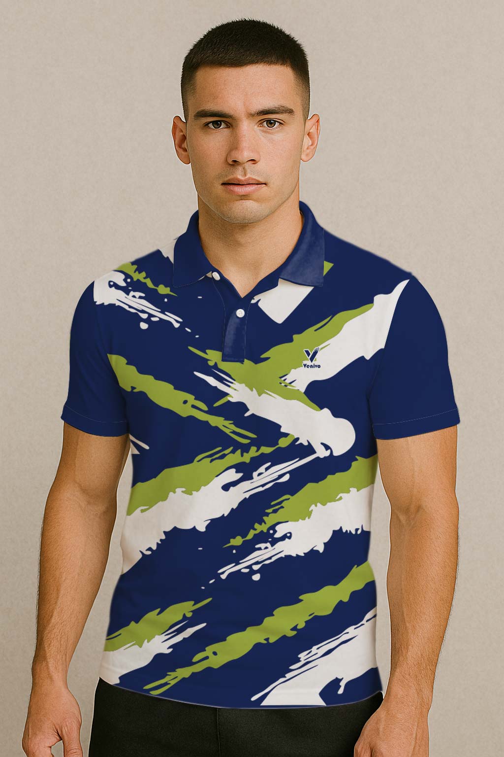 ABSTRACT ZEBRA BADMINTON JERSEY