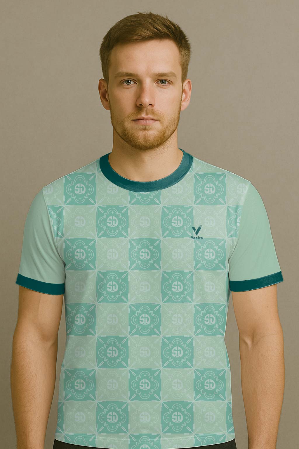 SEAFOAM TILE BADMINTON JERSEY