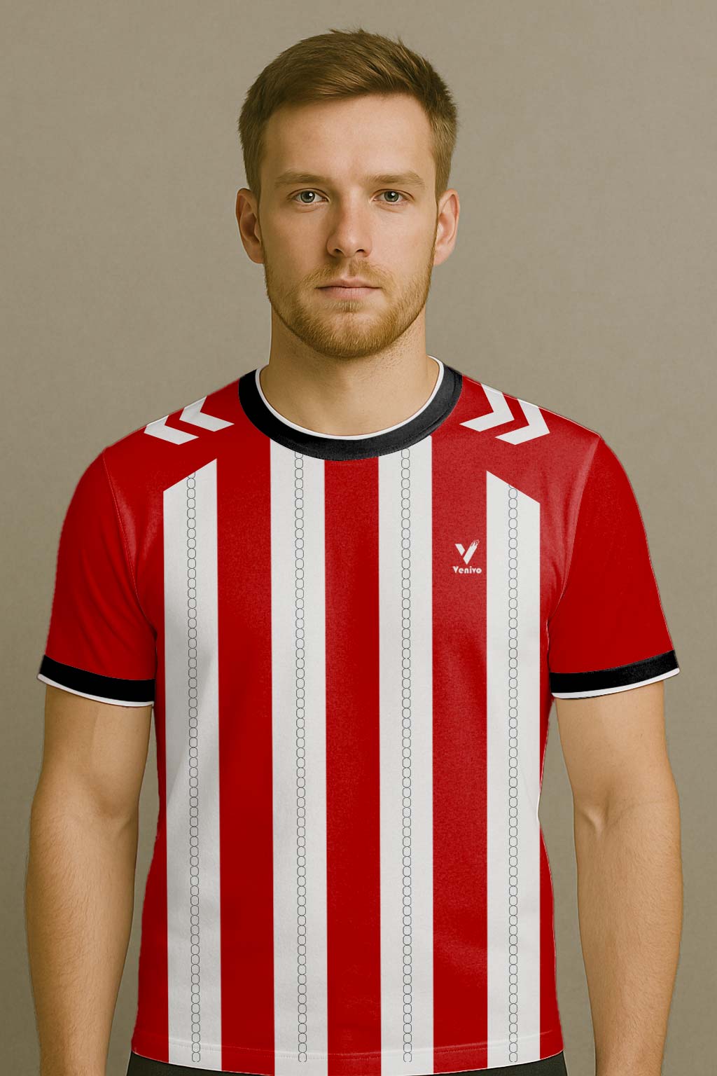 HERTIAGE STRIPE BADMINTON JERSEY
